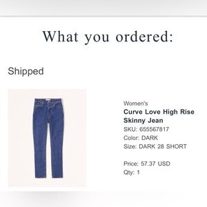 Curve love Abercrombie Jeans